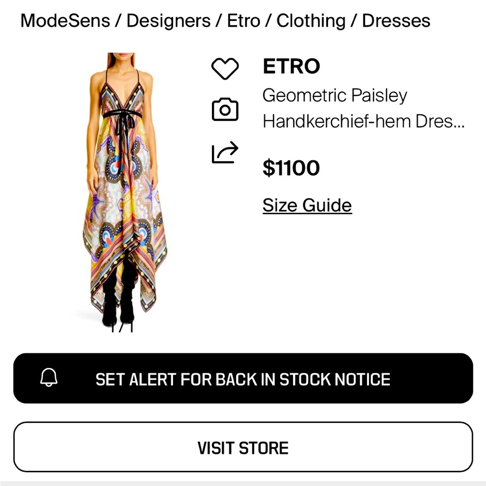 Etro Green and Purple Asymmetrical handkerchief Sundress or swimsuit coverup